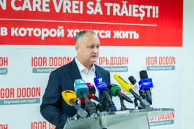LIVE // Briefing de presă susținut de candidatul la alegerile prezidențiale, Igor Dodon